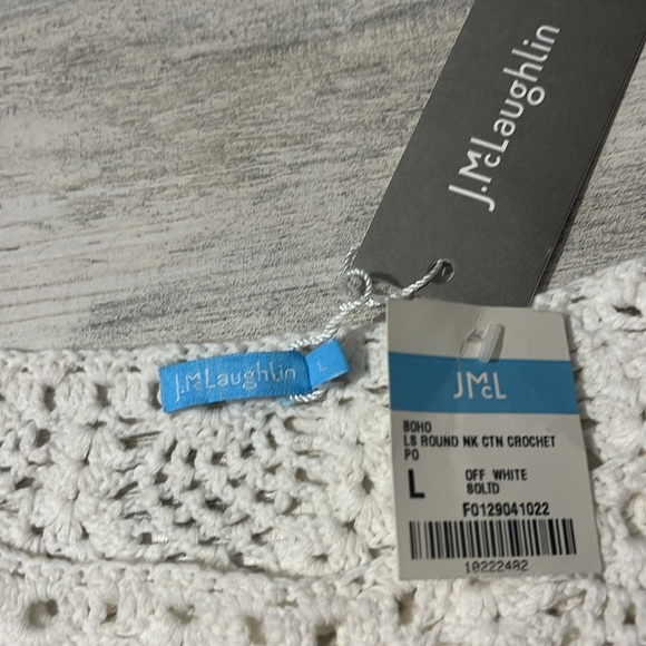 J.McLaughlin Shellona Crocheted Sweater Size Large NWT - Picture 7 of 11